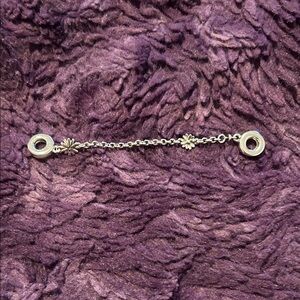 Sterling Silver Daisy Safety Chain